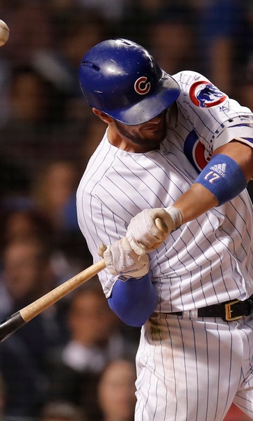 Cubs' Bryant hit on left wrist by pitch, leaves game